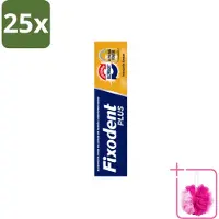 Fixodent 25 x Plus – Kleefpasta – Dual Power – 40 g - Bulkverpakking - Kleefpasta kunstgebit - Douchemop - Onverslaanbare bijtkracht
