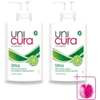 Unicura 2 x - Vloeibare Zeep Ultra - Verzorgend - 250 ml Pomp - Bulkverpakking - Handzeep - Douchemop - Antibacteriële handzeep