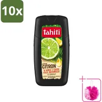 Tahiti 10 x - Douchegel - Citroen & Kokosolie - Hydraterend - 250 ml - Bulkverpakking - Douchegel citroen kokosolie - Douchemop - Hydraterende douchegel