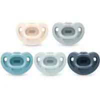 Nuk First Choice Comfy Orthodontische Fopspeen 0-6 Maanden – Baby Speen – Blauw – 5 Stuks