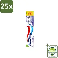Aquafresh 25 x - Tandpasta - Whitening - Stralend Witte Tanden - 100 ml - Grootverpakking - Vaatwasstrips - Tandpasta - Witte Tanden - Stralende Tanden - Tanden Reinigen - Tandplak Verwijderen