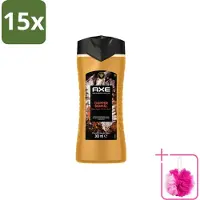 Axe 15 x – Douchegel – Copper Santal – 300 ml - Bulkverpakking - Douchegel - Douchemop - Koper