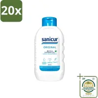 Sanicur 20 x – Bad & Douchegel – Original – 300 ml - Wasstrips - Bad En Douchegel - Milde Reiniging - Hydraterende Badgels - Huidverzorging - Gevoelige Huid