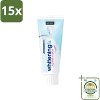 Sence 15 x - Whitening - Tandpasta - Met Fluor - 75 ml - Wasstrips - Tandpasta - Witte Tanden - Fluor - Tanden Reinigen - Tanden Verzorgen