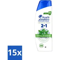 Head & shoulders 15 x – 2-in-1 – Menthol Fresh – 300 ml - Voordeelverpakking - 15 stuks