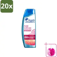 Head & shoulders 20 x - Anti-Roos Shampoo - Pure Intense - Grapefruit - 250 ml - Bulkverpakking - Anti-roos shampoo - Douchemop - Vet hoofd
