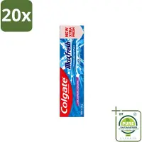 Colgate 20 x - Max Fresh - Cool Mint - Tandpasta - 100ml - Grootverpakking - Vaatwasstrips - Tandpasta - Frisse Adem - Mondhygiëne - Cariës Bestrijden - Tandplak Verwijderen