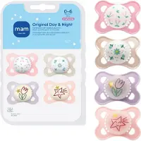 Mam Original Fopspeen 0-6 Maanden – Glow in the Dark – Siliconen Speen – BPA-vrij – 4 Stuk