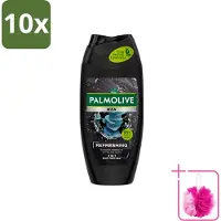 Palmolive 10 x Men - 3in1 Douchegel - Refreshing - Fris & Verzorgend - 250 ml - Bulkverpakking - Douchegel voor mannen - Douchemop - Frisheid