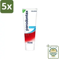 Parodontax 5 x - Tandpasta - Fluoride Vrij - 75ml - Wasstrips - Fluoridevrije Tandpasta - Mondgezondheid - Tandvleesbescherming - Tandplakverwijdering - Bloedend Tandvlees