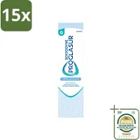 Sensodyne 15 x – Tandpasta – Proglasur Gentle Whitening – 75 ml - Wasstrips - Tandpasta - Tanderosie - Tandglazuur - Witte Tanden - Gevoelige Tanden
