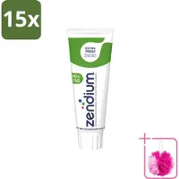 Zendium 15 x - Extra Fresh - Tandpasta - Natuurlijke Enzymen - 75 ml - Bulkverpakking - Tandpasta - Douchemop - Enzymen