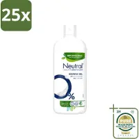 Neutral 25 x – Douchegel – Sensitive Skin – 900 ml - Wasstrips - Gevoelige Huid - Droge Huid - Parfumvrije Douchegel - Milde Douchegel - Dermatologisch Getest