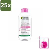 Garnier 25 x - SkinActive - Micellair Water - Gevoelige Huid - Gezichtsreiniger - 200 ml - Bulkverpakking - Gevoelige huid - Douchemop - Gezichtsreiniger
