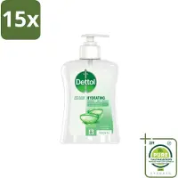 Dettol 15 x – Antibacteriële Handzeep – Aloë Vera – 250 ml - Grootverpakking - Vaatwasstrips - Handzeep - Antibacteriële Handzeep - Aloë Vera Handzeep - Hygiëne - Handhygiëne