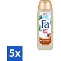Fa 5 x - Douchegel - Winter Splashes Hot Pool Cacao - Warm & Verwarmend - Verzachtend - 250 ml - Voordeelverpakking - 5 stuks
