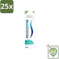 Sensodyne 25 x – Tandpasta – Deep Clean Gel – 75 ml - Grootverpakking - Vaatwasstrips - Gevoelige Tanden - Tandgevoeligheid - Tandpasta - Reiniging - Fluoride