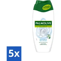 Palmolive 5 x Naturals - Douchegel - Sensitive - Voor Gevoelige Huid - 250 ml - Voordeelverpakking - 5 stuks