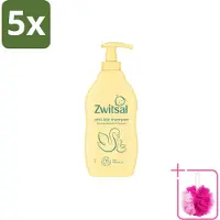 Zwitsal 5 x – Shampoo – Anti-Klit – 400 ml - Bulkverpakking - Baby haar reinigen - Douchemop - Anti-klit shampoo