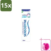 Sensodyne 15 x – Tandpasta – Complete Protection + Cool Mint – 75 ml - Bulkverpakking - Gevoelige tanden - Douchemop - Tandpasta