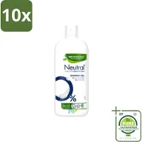 Neutral 10 x – Douchegel – Sensitive Skin – 900 ml - Grootverpakking - Vaatwasstrips - Gevoelige Huid - Droge Huid - Parfumvrije Douchegel - Milde Douchegel - Huidverzorging