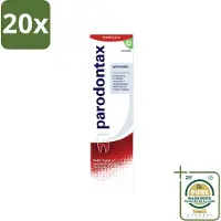 Parodontax 20 x - Tandpasta - Whitening - 75ml - Wasstrips - Tandpasta - Tanden Witter Maken - Tandplak Verwijderen - Bloedend Tandvlees - Fluoride