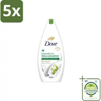 Dove 5 x – Douchegel – Fresh Sensation – 450 ml - Grootverpakking - Vaatwasstrips - Douchegel - Fris Gevoel - Mild Reinigen - Huid Verzorgen - Schuim