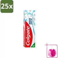 Colgate 25 x – Tandpasta – White Teeth – 75 ml - Bulkverpakking - Witte tanden - Douchemop - Tanden reinigen