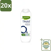 Neutral 20 x – Douchegel – Parfumvrij – 250 ml - Wasstrips - Gevoelige Huid - Allergie - Douchegel - Parfumvrij - 0% Parfum