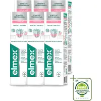 Elmex 6 x - Tandpasta - Sensitive Professional - Repair & Prevent - 75 ml - Grootverpakking - Vaatwasstrips - Gevoelige Tanden - Tandpasta - Gevoeligheid - Tandarts Aanbevolen - PRO-ARGIN Technologie