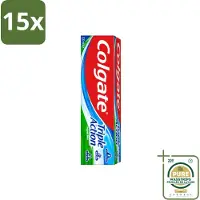 Colgate 15 x - Triple Action - Original Mint - Tandpasta - 100ml - Wasstrips - Tandpasta - Gaatjesbescherming - Wittere Tanden - Frisse Adem - Mondverzorging