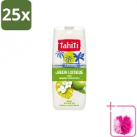 Tahiti 25 x – Douchegel – Exotische Tuin Jasmijn & Limoen - 315 ml - Bulkverpakking - Douchegel - Douchemop - Jasmijn