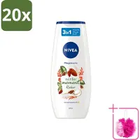 Nivea 20 x - Douchegel - Winter Moment Cacao - 250 ml - Bulkverpakking - Douchegel winter - Douchemop - Verzorgende douchegel