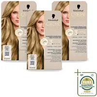 Schwarzkopf 3 x - Haarkleuring - Creme Supreme 8-0 - Natuurlijk Blond - 245g - Wasstrips - Haarkleuring - Natuurlijk Blond - Permanent - Haarverf - Haarverf Crème