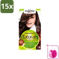Palette 15 x Poly - Haarverf - Middenbruin 5-0 - 115ml - Bulkverpakking - Haarkleur - Douchemop - Haarverf