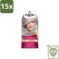 Schwarzkopf 15 x Poly Palette – Haarverf – U71 Puur Zilvergrijs – 115 ml - Wasstrips - Grijs Haar Kleuren - Zilvergrijs Haar - Intens Grijs - Zilverreflectie - Haarkleuring