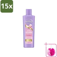 Andrélon 15 x – Shampoo – Extra Glans – 250 ml - Bulkverpakking - Glans haar - Douchemop - Stralend haar