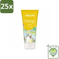 Weleda 25 x - Douchegel Aroma Shower Energy - 200 ml - Grootverpakking - Vaatwasstrips - Energie - Energieboost - Natuurlijke Douchegel - Aromatherapie - Frisheid