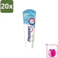 Prodent 20 x – Tandpasta – Fresh Gel – 75 ml - Bulkverpakking - Frisse mond - Douchemop - Anti-cariës