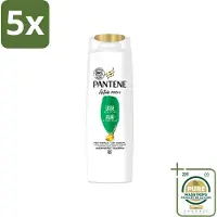 Pantene 5 x - Shampoo - Glad & Zijdezacht - Voedt en Versterkt - Voor Pluizig Haar - 225 ml - Wasstrips - Pluis - Droog Haar - Zijdezacht Haar - Haar Verzorging - Haar Voeding