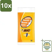 BIC 10 x - Scheermesjes - Enkel Mesje - Wegwerpmesjes - 5 Scheermesjes - Wasstrips - Scheermesje - Wegwerpmesje - Enkel Mesje - Roestvrij Staal Mesje - Chroomcoating