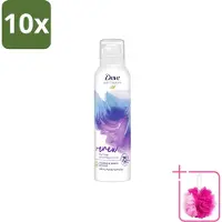 Dove 10 x – Douche- & Scheerschuim – Bath Therapy Renew – 200 ml - Bulkverpakking - Douche en scheerschuim - Douchemop - Huidvernieuwing