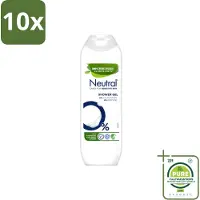 Neutral 10 x – Douchegel – Parfumvrij – 250 ml - Grootverpakking - Vaatwasstrips - Gevoelige Huid - Douchegel - Parfumvrij - Allergie - Huidverzorging