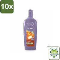 Unilever 10 x - Glans - Shampoo - 450 ml - Grootverpakking - Vaatwasstrips - Glans Haar - Natuurlijke Glans - Zomertarwe Shampoo - Honing Shampoo - Gezond Haar