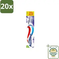 Aquafresh 20 x - Tandpasta - Whitening - Stralend Witte Tanden - 100 ml - Wasstrips - Tandpasta Whitening - Stralende Tanden - Witte Tanden - Frisse Adem - Tandplak Verwijderen
