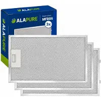 Alapure 3x Metaalfilter voor Neff 362380 / 00362380 320x220mm