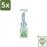 Sensodyne 5 x – Tandpasta – Proglasur Daily Protection – 75 ml - Wasstrips - Tanderosie - Gevoelige Tanden - Tandglazuur - Gaatjes - Fluoride