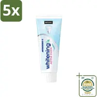 Sence 5 x - Whitening - Tandpasta - Met Fluor - 75 ml - Wasstrips - Tandpasta - Witte Tanden - Fluor - Tanden Reinigen - Tanden Verzorgen