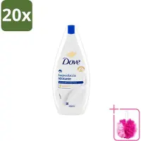 Dove 20 x – Douchegel – Hydraterend – 450 ml - Bulkverpakking - Douchegel hydraterend - Douchemop - Huid verzorging
