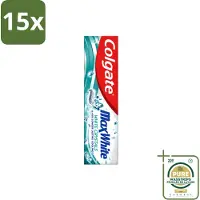 Colgate 15 x - Max White - Whitening Crystals - Tandpasta - 100ml - Wasstrips - Tandpasta - Witte Tanden - Whitening Crystals - Tanden Witter Maken - Vlekverwijdering